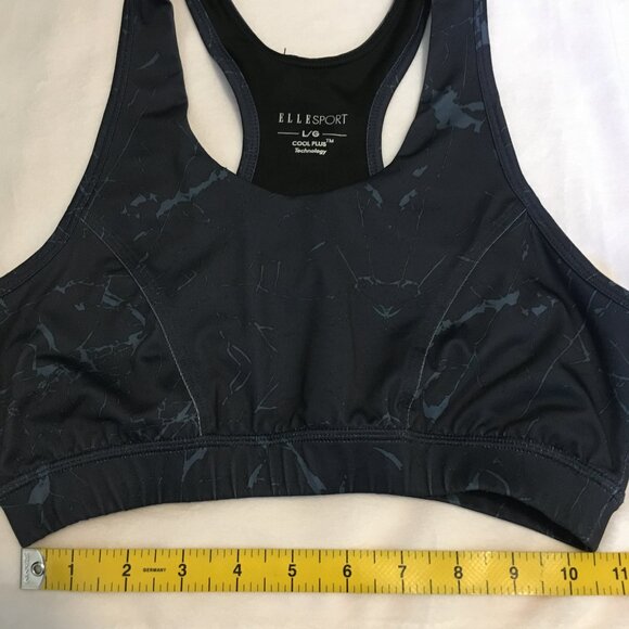 Ellesport Navy Cool Plus Technology Racerback Sports Bra Large - Picture 9 of 10
